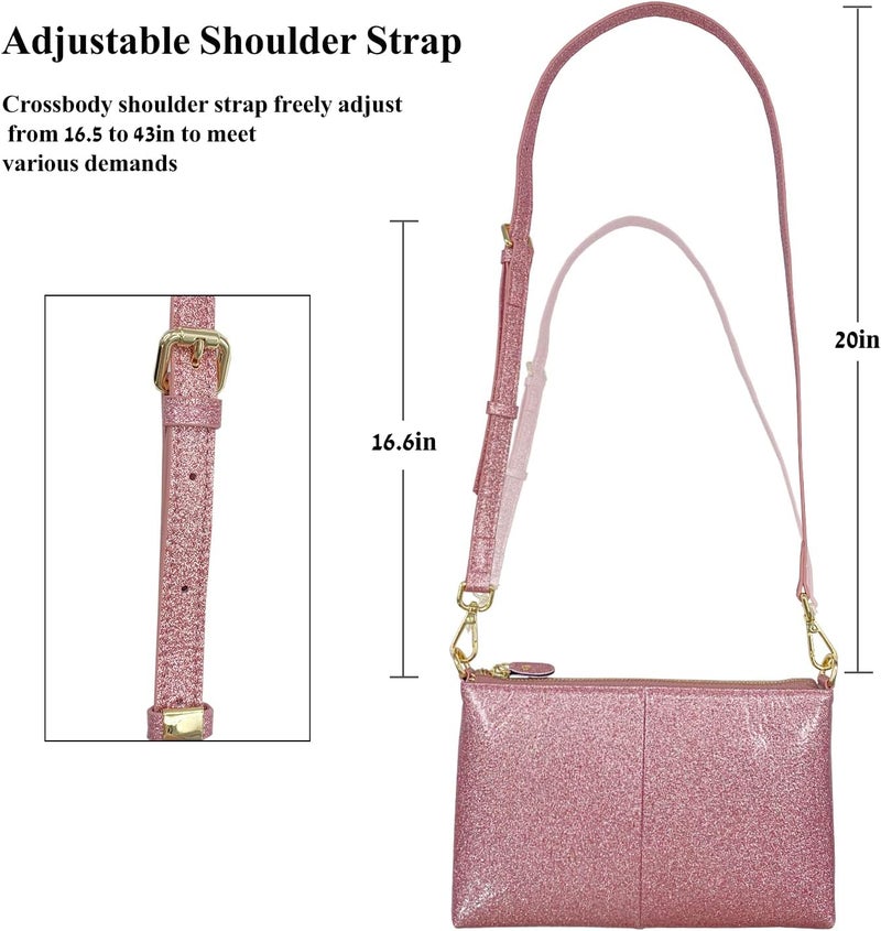 Beurlike Leather Wristlet Wallet Clutch Purses For Women Small Crossbody Phone Bags - Image 3